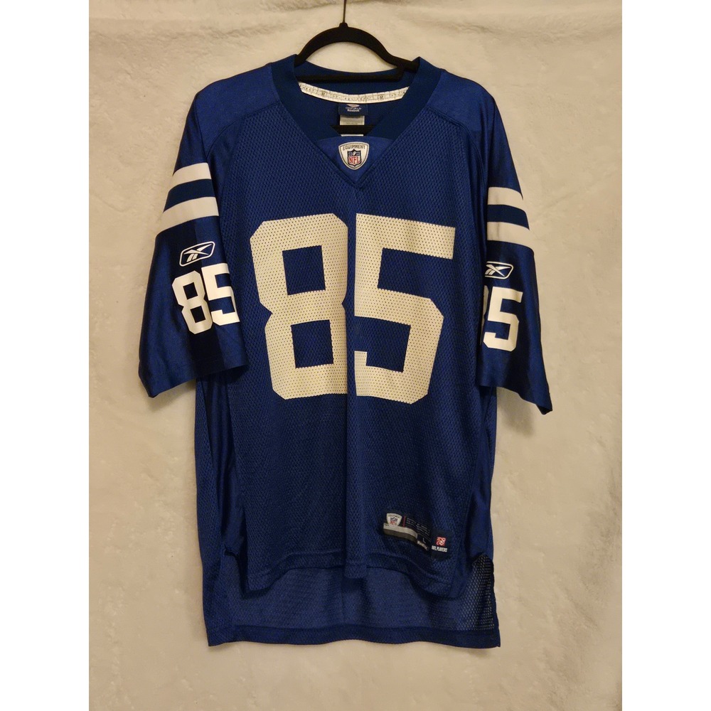 Reebok Mens Large NFL Indianapolis Colts Pierre‎ Garcon 85 Jersey  Blue 7009A